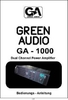 Bedienungsanleitung GREEN AUDIO GA1000 MK II